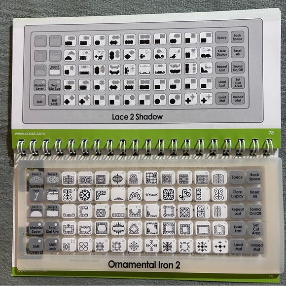 Cricut ORNAMENTAL IRON 2 shapes & fonts - Picture 14 of 14